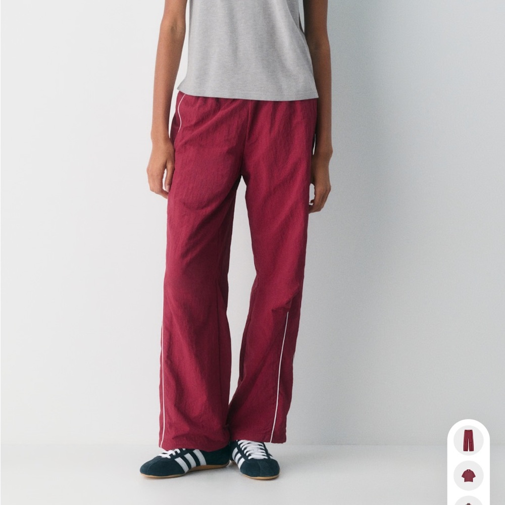 Aritzia Red Track Pants